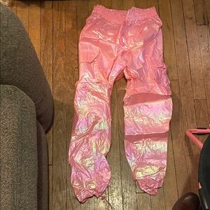 Shimmering Pink Joggers, great for the fall or spring time never been worn once.